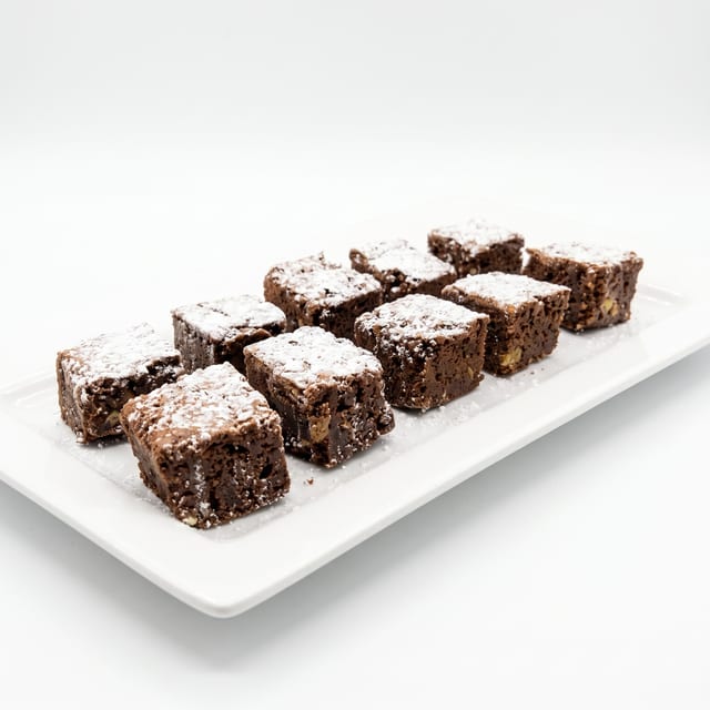 Homemade Brownie Bite.