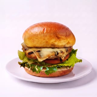 Turkey Burger with Swiss