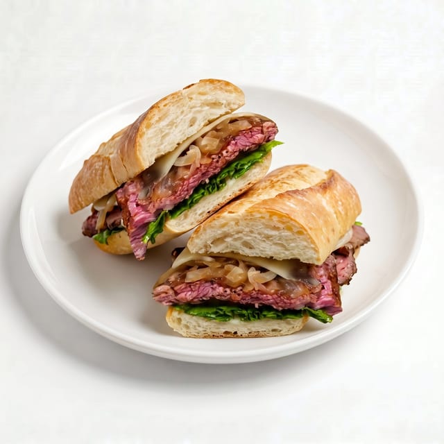 Rib Eye Steak Sandwich.